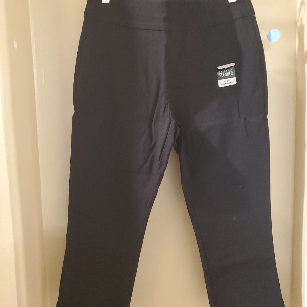 St John's Bay, slender fit, Capri, black, size 14